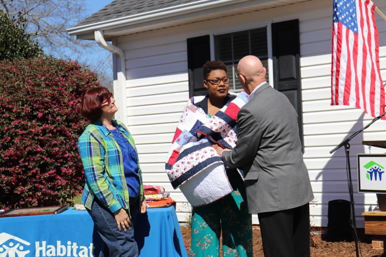 Handmade quilts give a warm to Habitat homeowners Habitat for